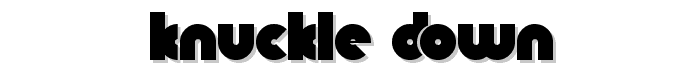 Knuckle Down font